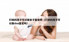 打掉的孩子可以做亲子鉴定吗（打掉的孩子可以做dna鉴定吗）