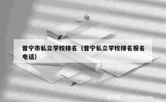 普宁市私立学校排名（普宁私立学校排名报名电话）