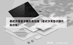 老式沙发垫子图片及价格（老式沙发垫子图片及价格）