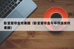 卧室窗帘盒效果图（卧室窗帘盒与吊顶连接效果图）