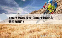 smart电动车报价（smart电动汽车报价及图片）