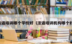 法语培训哪个学校好（法语培训机构哪个好）