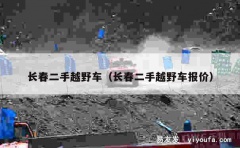 长春二手越野车（长春二手越野车报价）