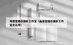 尚视觉婚纱摄影工作室（晶视觉婚纱摄影工作室怎么样）