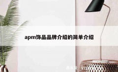 apm饰品品牌介绍的简单介绍