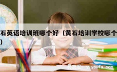 黄石英语培训班哪个好（黄石培训学校哪个最好）