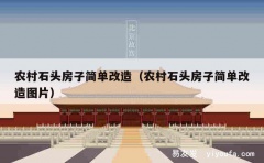 农村石头房子简单改造（农村石头房子简单改造图片）