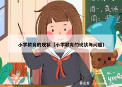 小学教育的现状（小学教育的现状与问题）