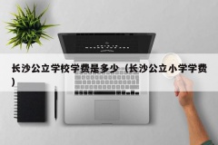 长沙公立学校学费是多少（长沙公立小学学费）