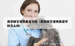 南京精艺宠物美容学校（南京精艺宠物美容学校怎么样）