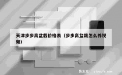 天津步步高盆栽价格表（步步高盆栽怎么养视频）