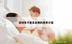 深圳亲子鉴定去哪的简单介绍