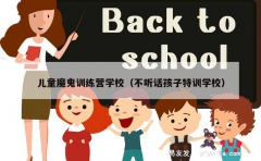 儿童魔鬼训练营学校（不听话孩子特训学校）