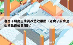 老房子厨房卫生间改造效果图（老房子厨房卫生间改造效果图片）