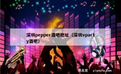 深圳pepper酒吧地址（深圳vparty酒吧）