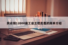 民众镇12000亩工业土地出售的简单介绍