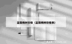 盆栽杨树价格（盆栽杨树价格表）