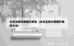 水泥盆栽价格图片精选（水泥盆栽价格图片精选大全）