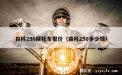 森科250摩托车报价（森科250多少钱）