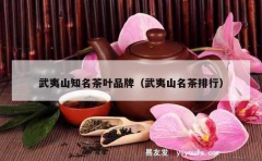 武夷山知名茶叶品牌（武夷山名茶排行）