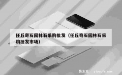 任丘奇石园林石采购批发（任丘奇石园林石采购批发市场）