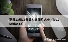 苹果13和15参数对比图片大全（ios15和ios13）