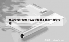 私立学校好在哪（私立学校是不是比一般学校好）