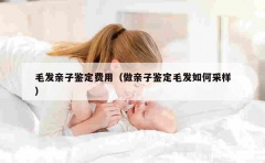 毛发亲子鉴定费用（做亲子鉴定毛发如何采样）