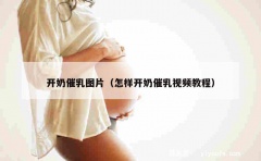 开奶催乳图片（怎样开奶催乳视频教程）