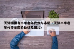 天津哪里有二手老年代步车市场（天津二手老年代步车四轮价格及图