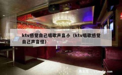 ktv感觉自己唱歌声音小（ktv唱歌感觉自己声音怪）