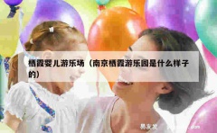 栖霞婴儿游乐场（南京栖霞游乐园是什么样子的）