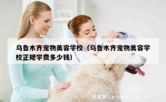 乌鲁木齐宠物美容学校（乌鲁木齐宠物美容学校正规学费多少钱）