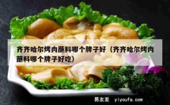 齐齐哈尔烤肉蘸料哪个牌子好（齐齐哈尔烤肉蘸料哪个牌子好吃）