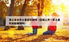 镇上适合开儿童游乐园吗（在镇上开一家儿童乐园能赚钱吗）