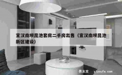 宣汉南坝昆池套房二手房出售（宣汉南坝昆池新区建设）