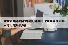 宝宝发烧不喝水喝母乳可以吗（宝宝发烧不喝水可以吃母乳吗）