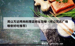 周口万达烤肉料理店地址在哪（周口万达广场哪些好吃推荐）