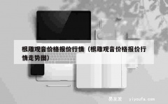 根雕观音价格报价行情（根雕观音价格报价行情走势图）