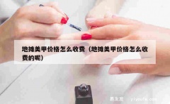 地摊美甲价格怎么收费（地摊美甲价格怎么收费的呢）