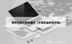 各种沙发价格及图片（沙发的品种及价格）