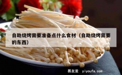 自助烧烤需要准备点什么食材（自助烧烤需要的东西）