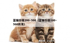 蓝猫价格200~500（蓝猫价格200~500折耳）