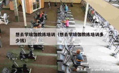 想去学瑜伽教练培训（想去学瑜伽教练培训多少钱）