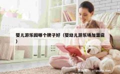 婴儿游乐园哪个牌子好（婴幼儿游乐场加盟店）