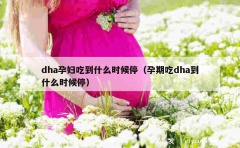 dha孕妇吃到什么时候停（孕期吃dha到什么时候停）