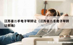 江苏省二手电子琴转让（江苏省二手电子琴转让市场）