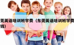 东莞英语培训班学费（东莞英语培训班学费多少钱）