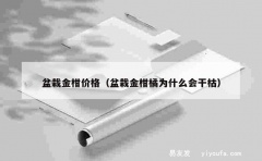 盆栽金柑价格（盆栽金柑橘为什么会干枯）