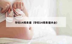 孕妇14周食谱（孕妇14周食谱大全）